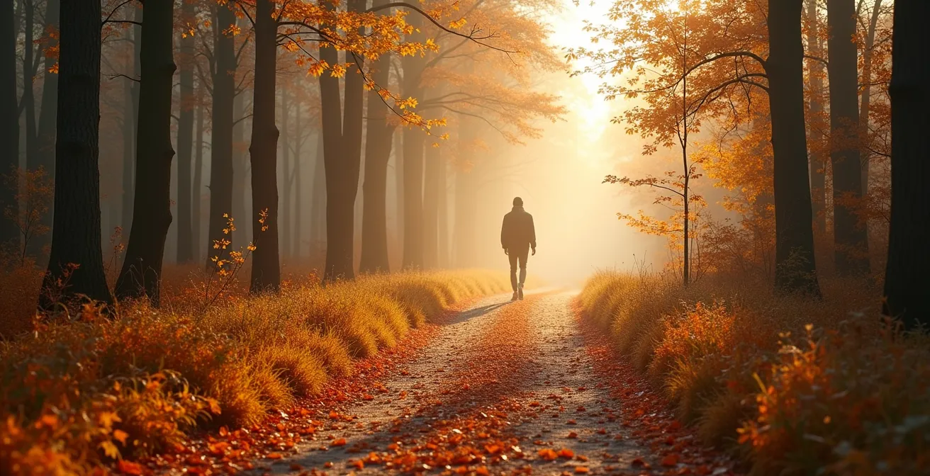 Esposizione terapeutica al freddo in ambiente naturale autunnale