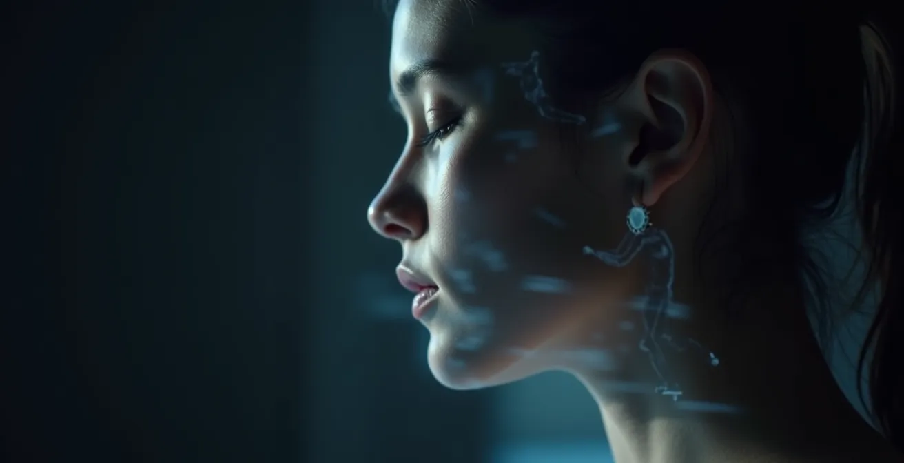 Atleta che visualizza mentalmente il gesto tecnico durante la riabilitazione